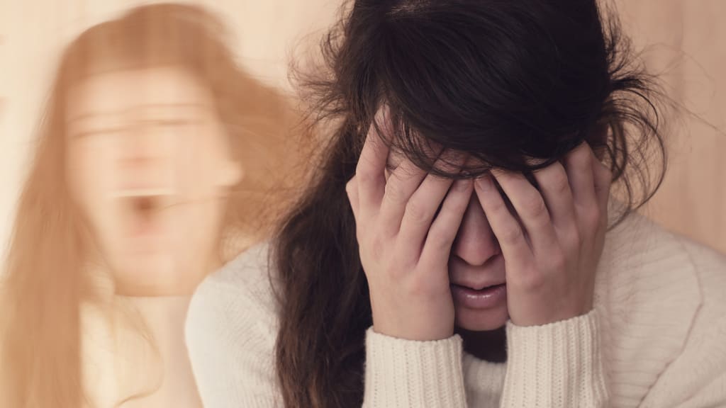 Frau mit Wahnvorstellungen