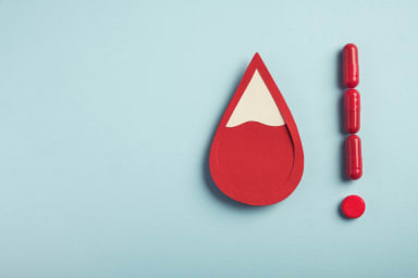 Tropfen Blut