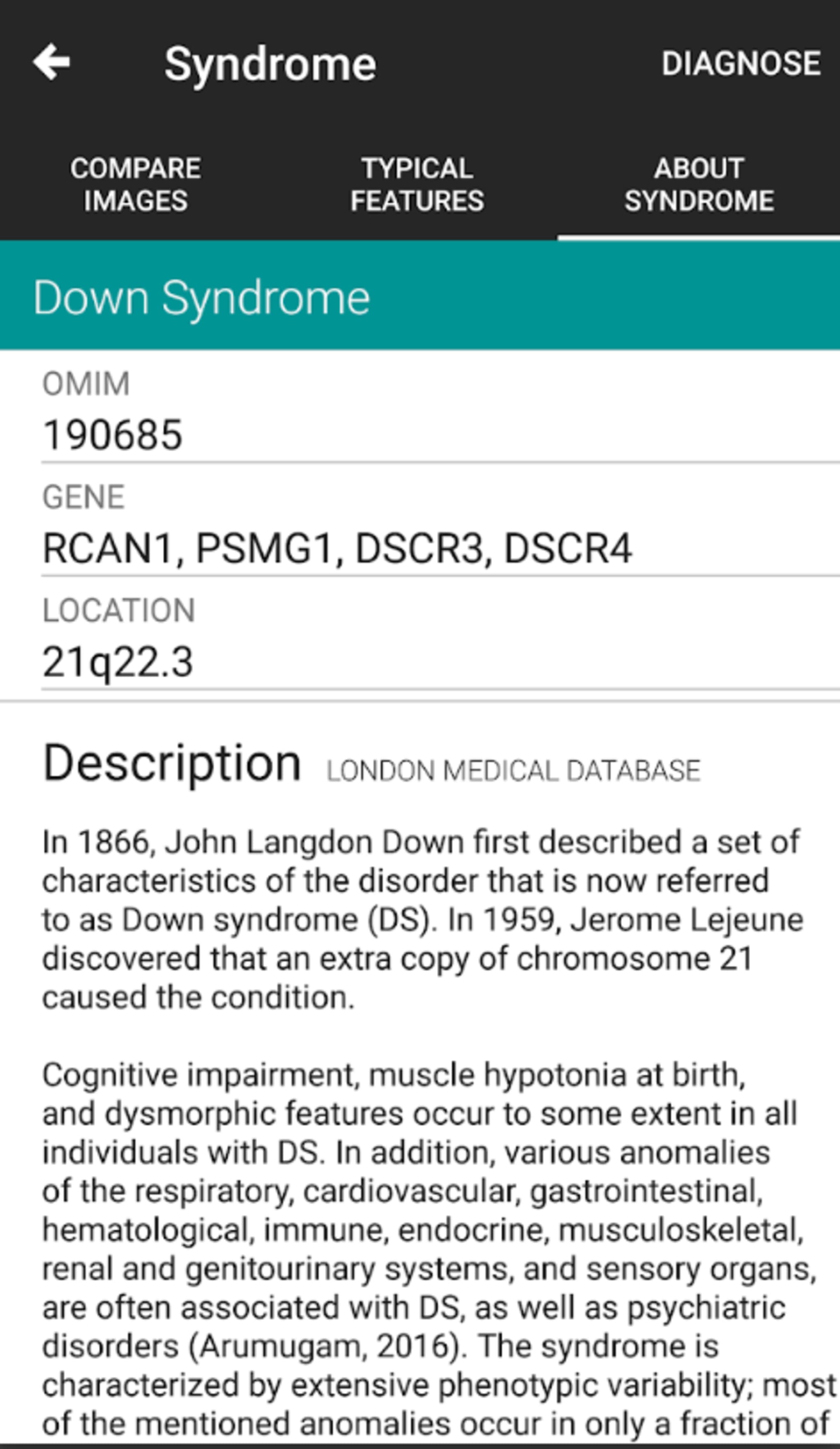 Zusätzlich liefert die App detaillierte Informationen zu den verschiedenen Erkrankungen. 