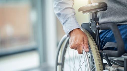 man in wheelchair