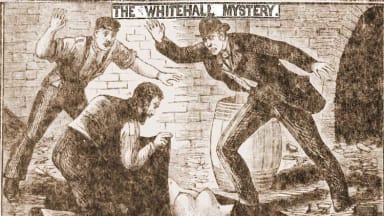 The Whitehall Mystery, Zeichnung in der Illustrated Police News, Oktober 1888