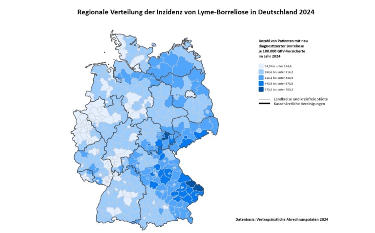 Borreliose Verteilung Deutschland