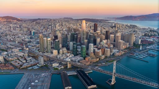 Blick auf San Francisco