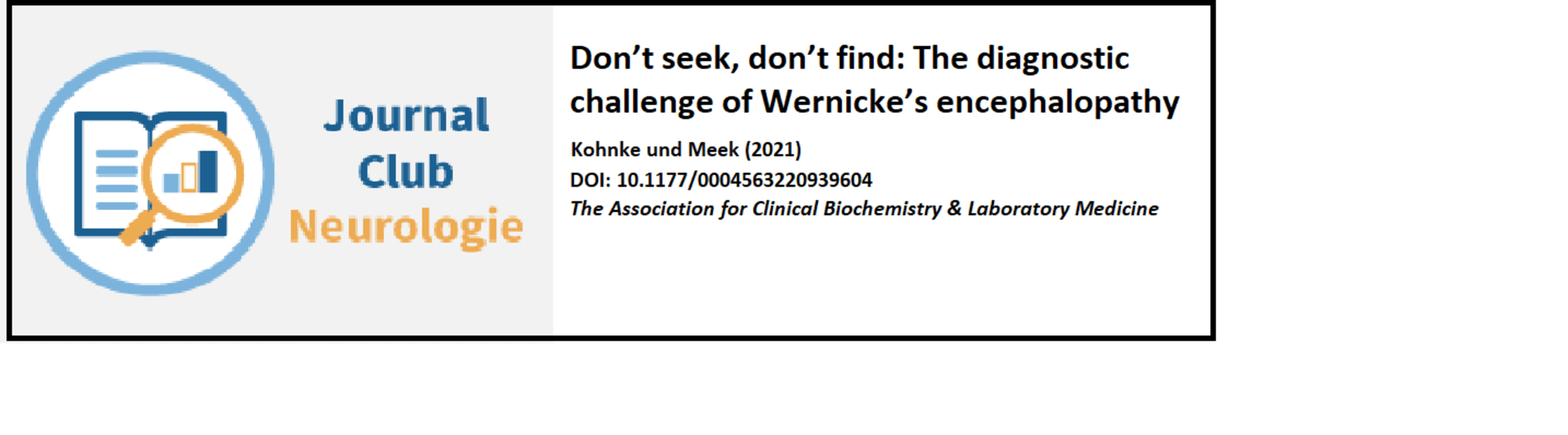 Diagnostische Herausforderung Wernicke-Enzephalopathie - coliquio
