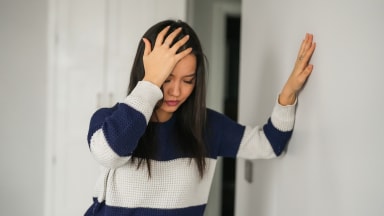 young woman dizziness