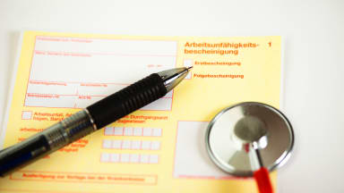 Arbeitsunfähigkeitsbescheinigung