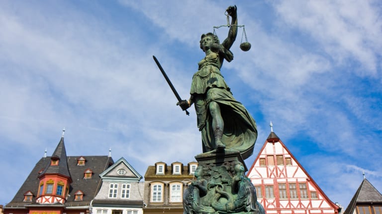 Gerechtigkeitsbrunnen in Frankfurt am Main