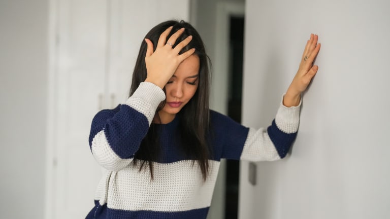 young woman dizziness