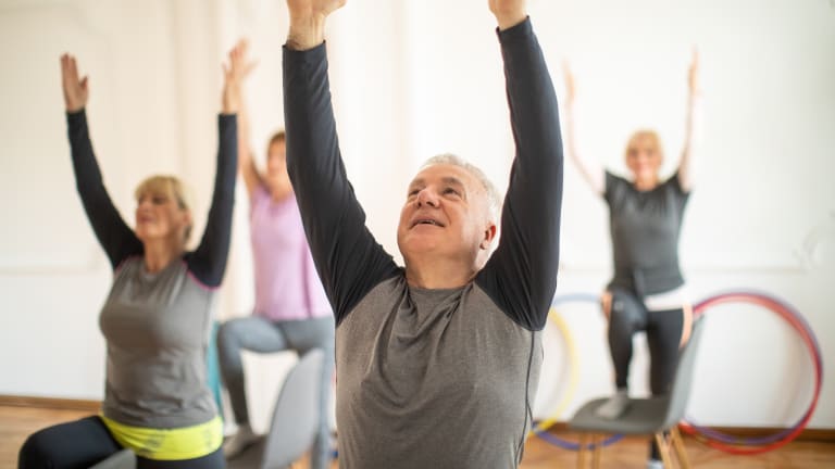 Senioren bei sportlicher Aktivität