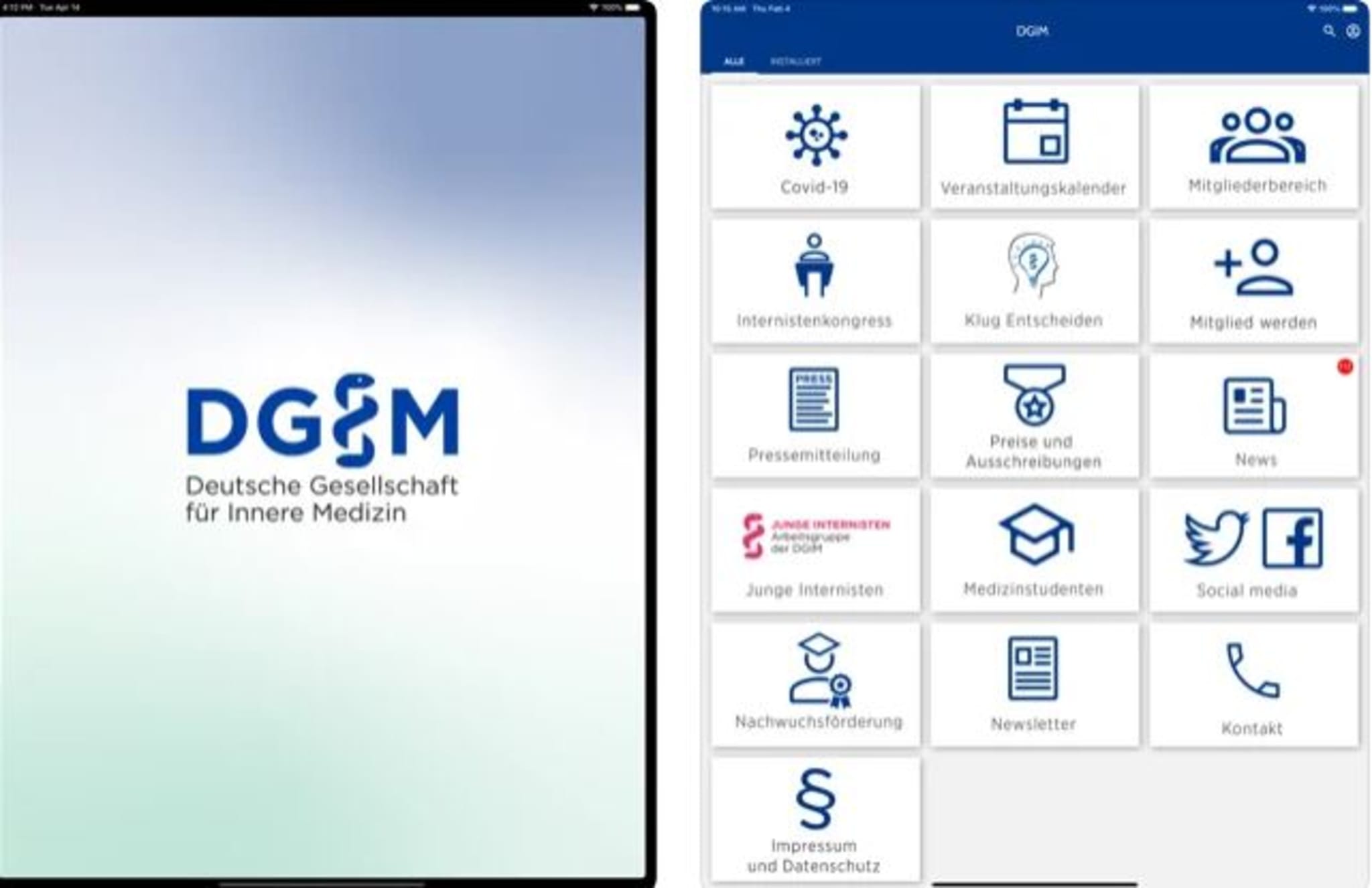 Mit der DGIMApp durch den Internistenkongress
